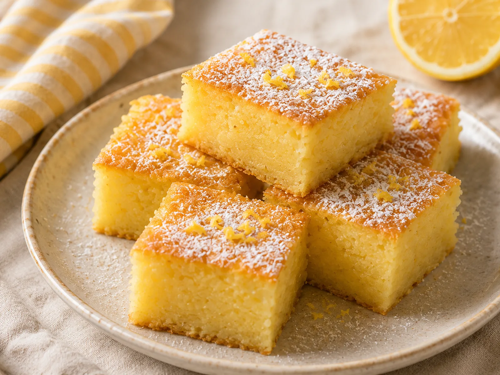 Carrés pommes de terre - citron