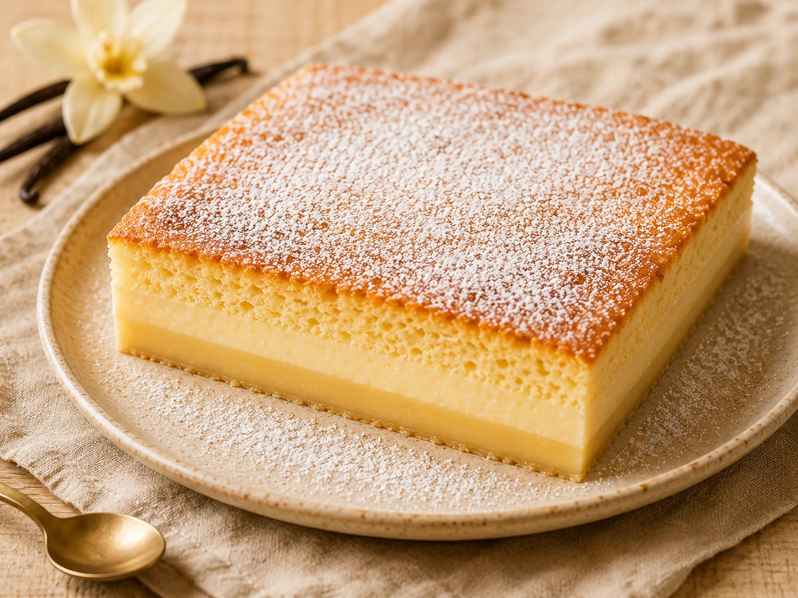 Gâteau magique Rhum Vanille