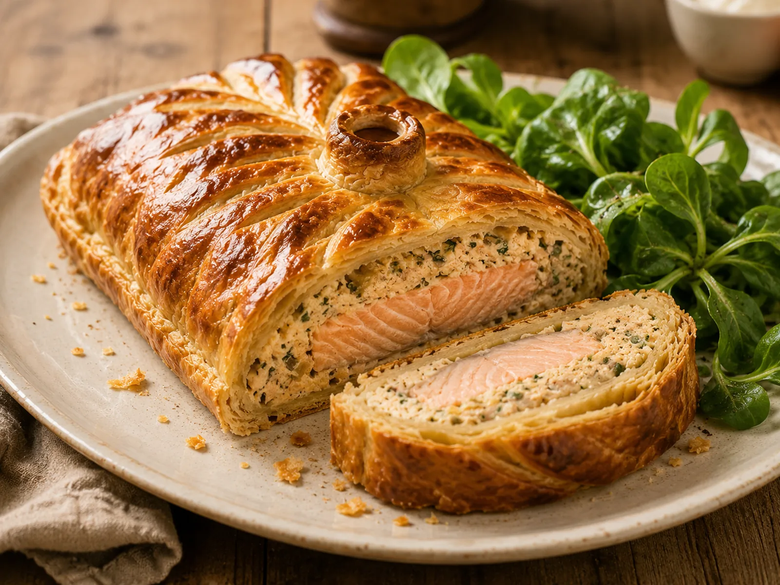 Feuilleté au saumon