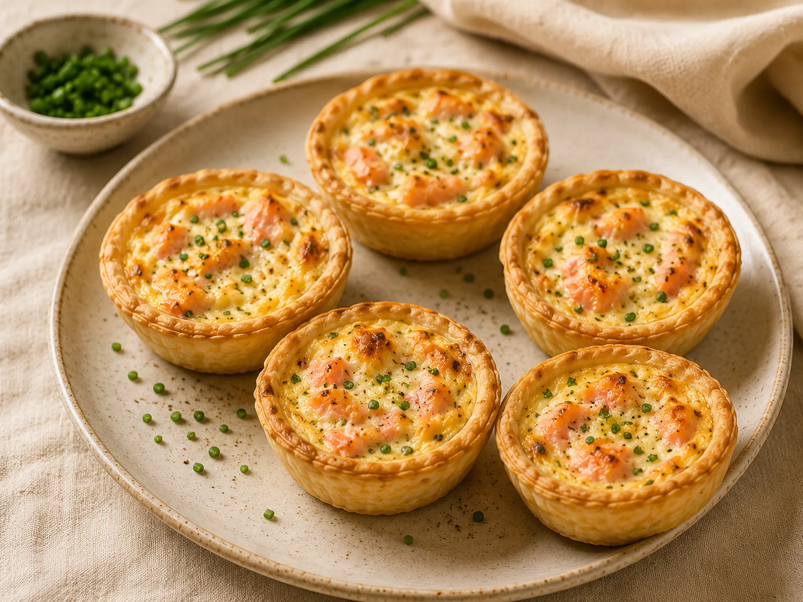 Quiche saumon chèvre