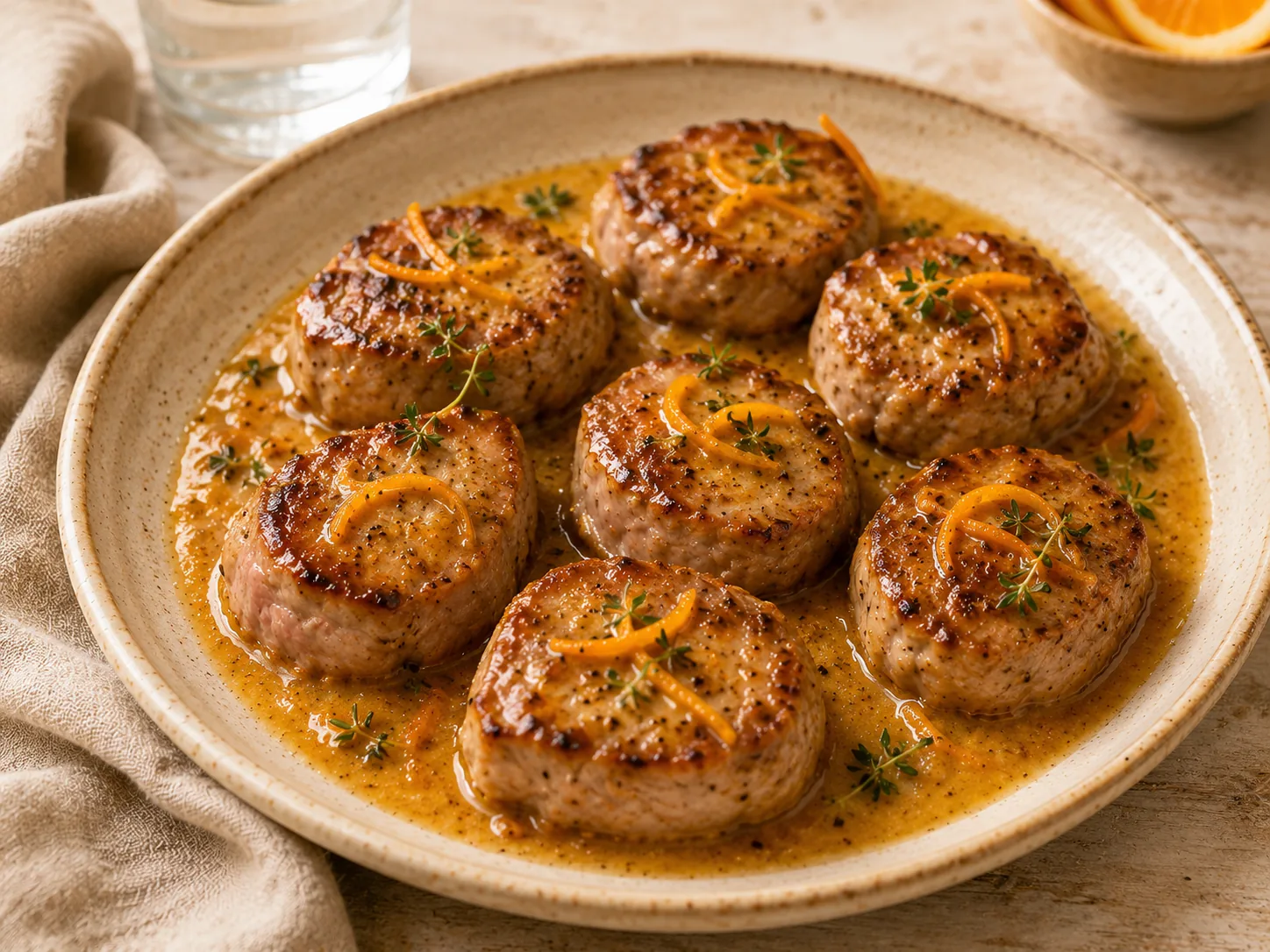 Filet mignon à l'orange