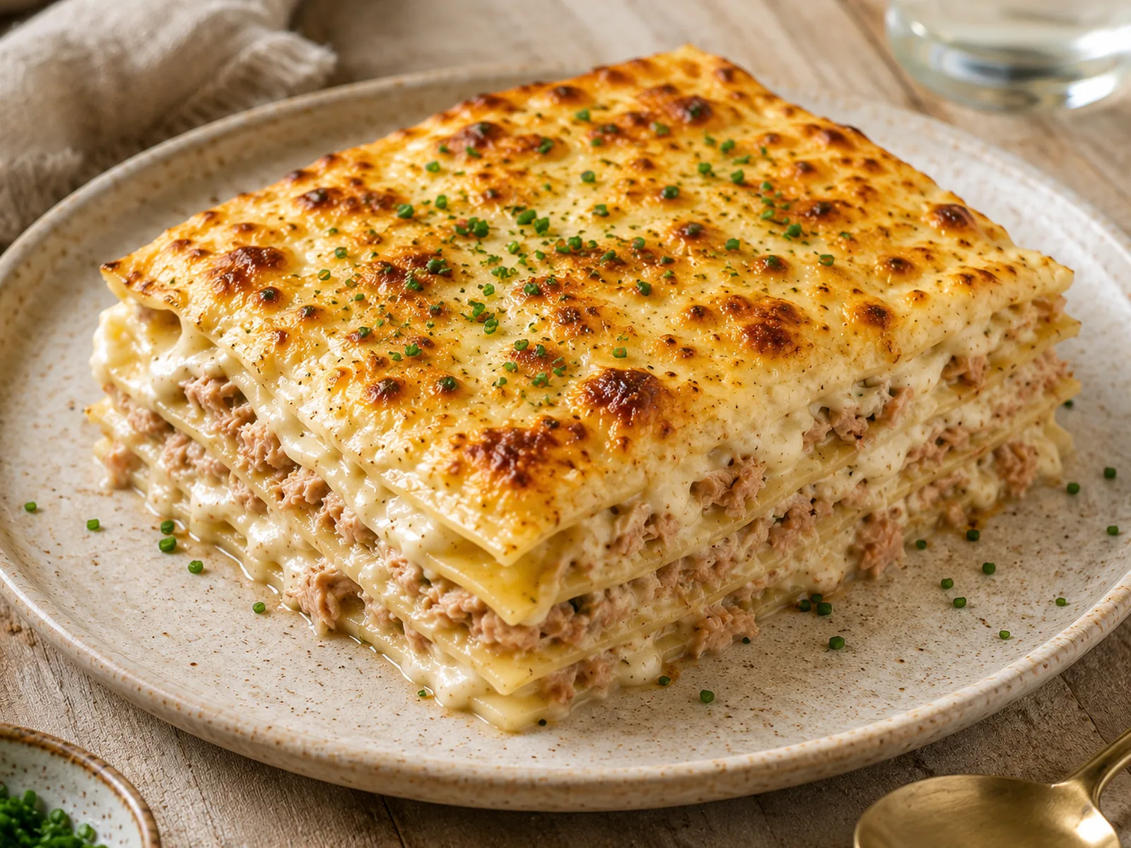Lasagnes chèvre-thon