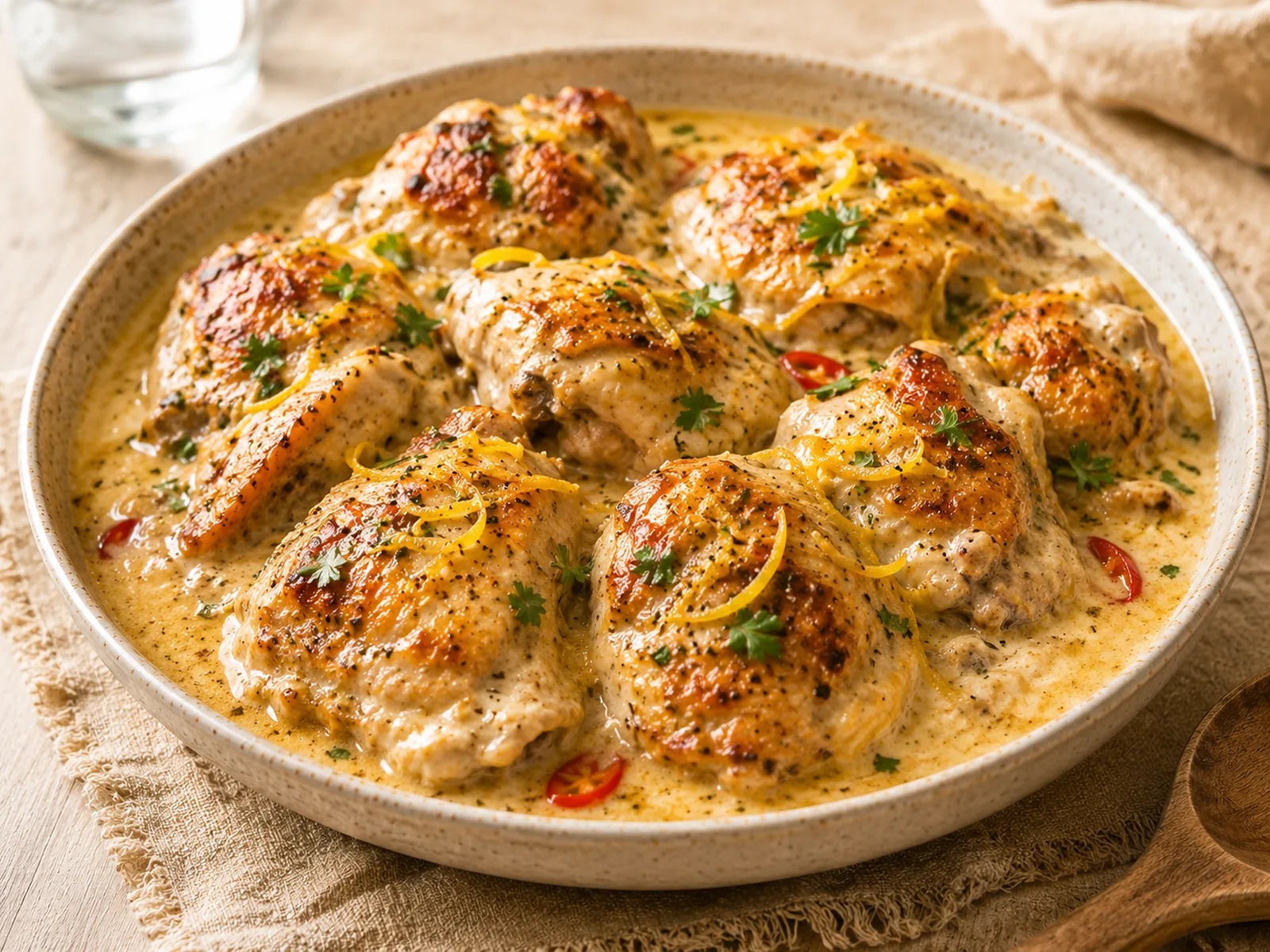 Poulet antillais à la noix de coco
