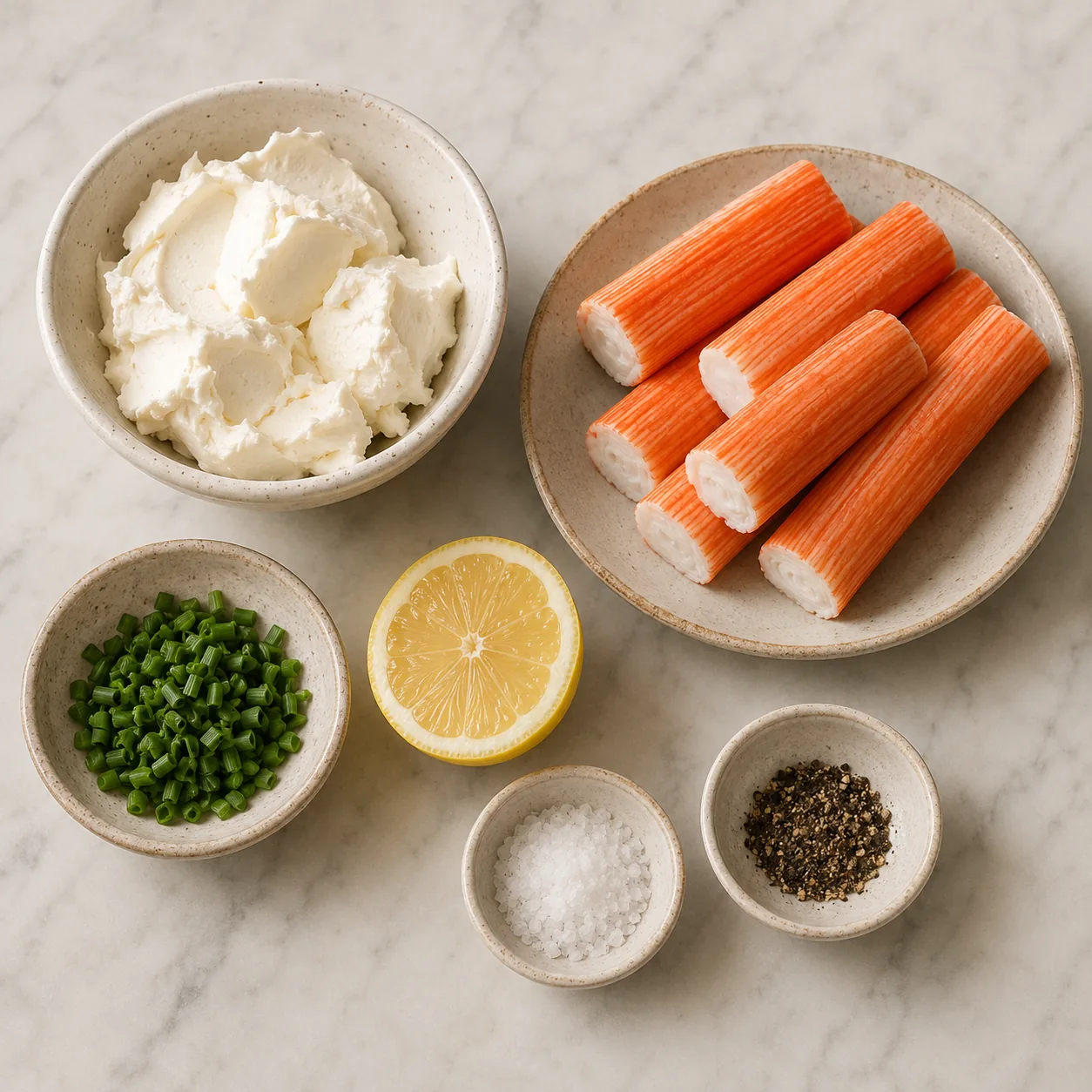 Ingrédients pour Verrines St-Moret Surimi