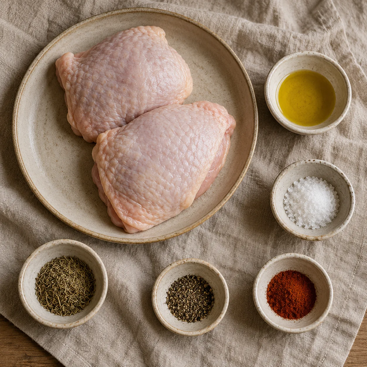 Ingrédients pour Cuisses de poulet