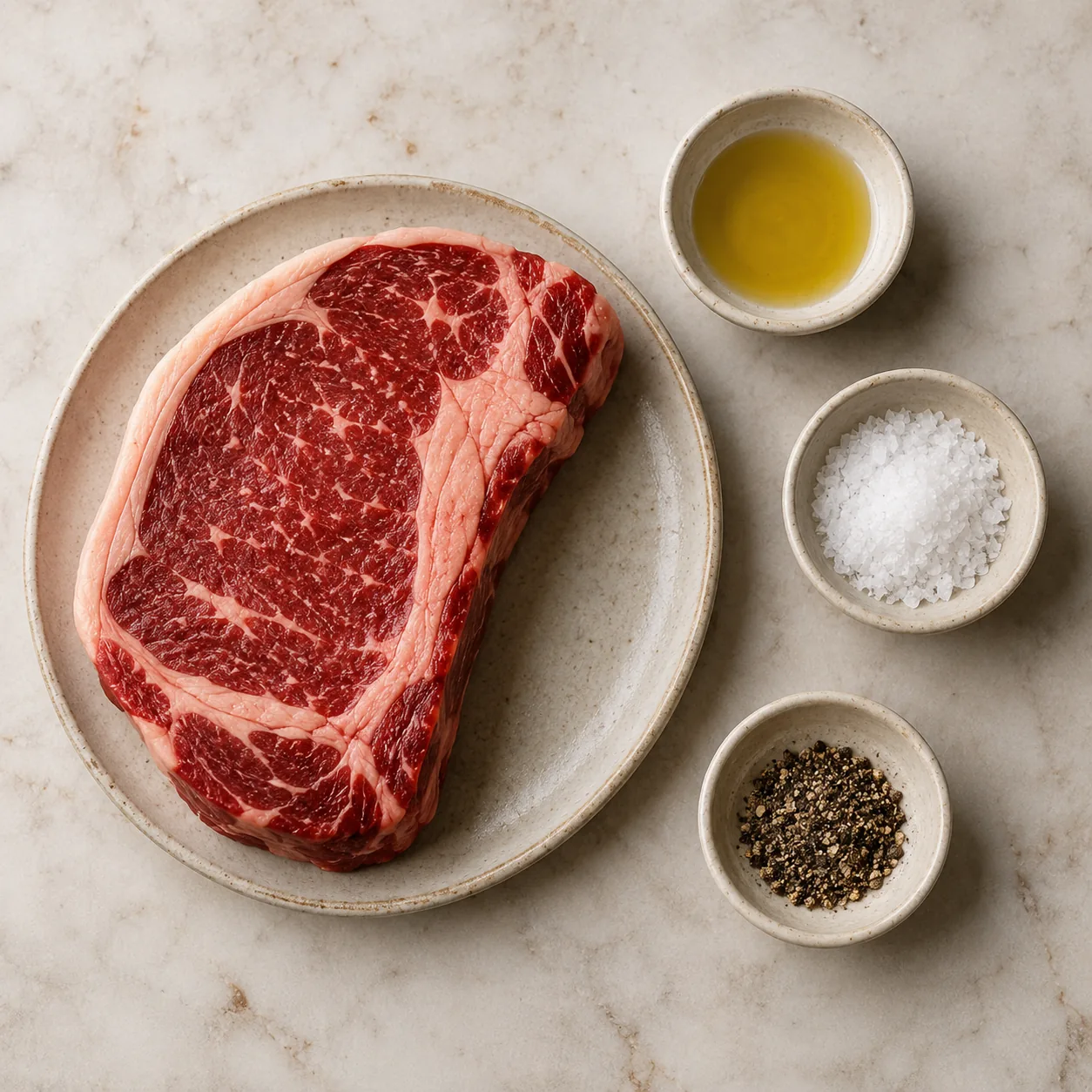 Ingrédients pour Faux-filet saignant-cru