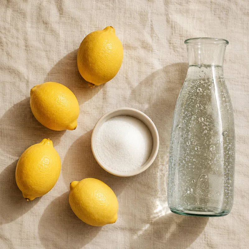 Ingrédients pour Limonade maison au citron