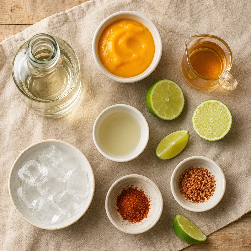 Ingrédients pour Mango Chili Margarita