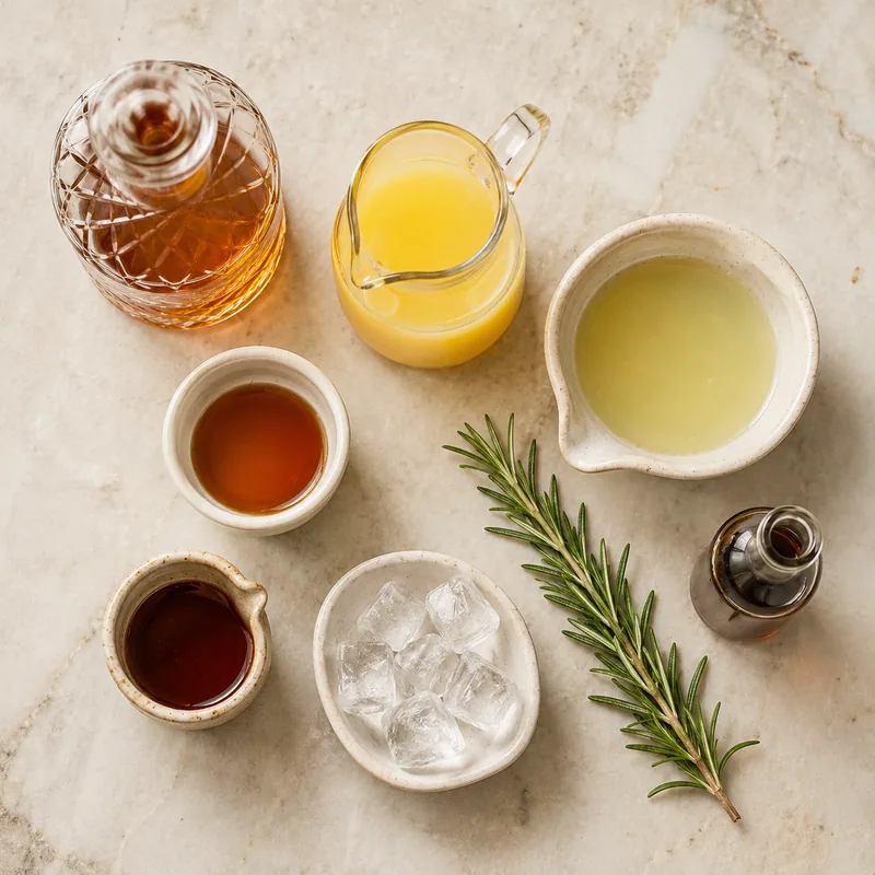 Ingrédients pour Smoky Pineapple Rum