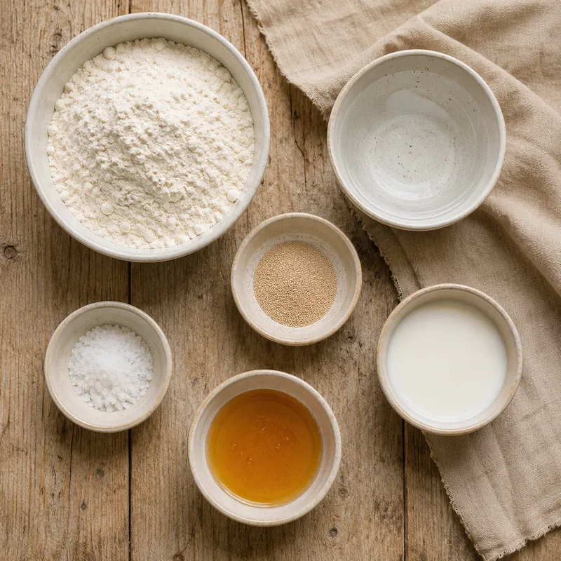 Ingrédients pour Petits pains croustillants