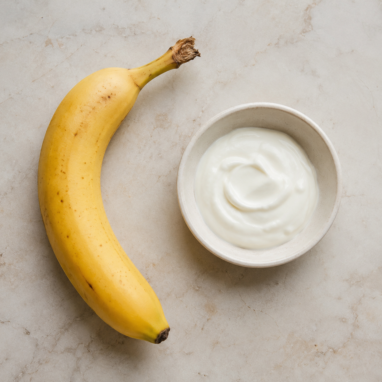 Ingrédients pour Glace Banane & Yaourt