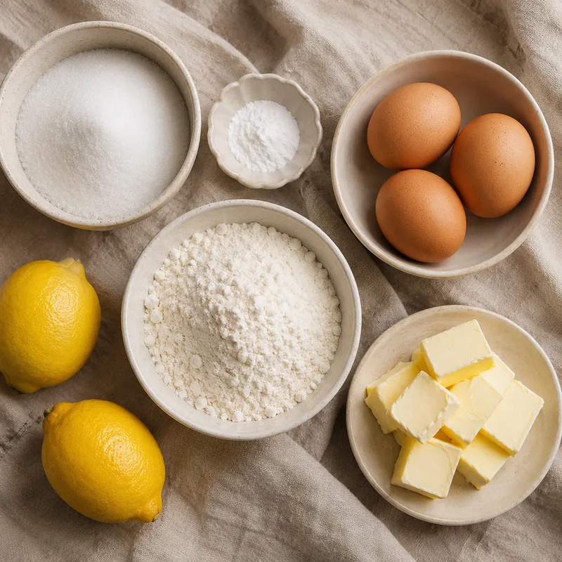 Ingrédients pour Cake au citron