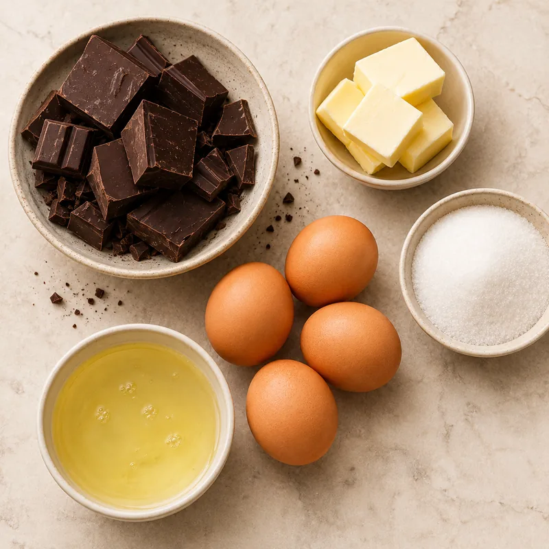 Ingrédients pour Mousse au chocolat