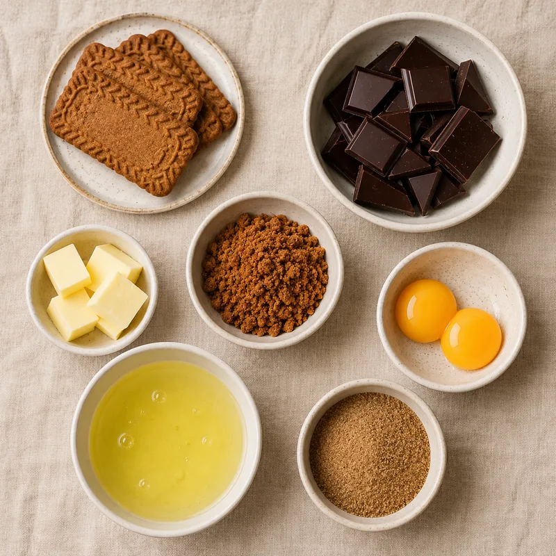 Ingrédients pour Mousse au chocolat et aux spéculos