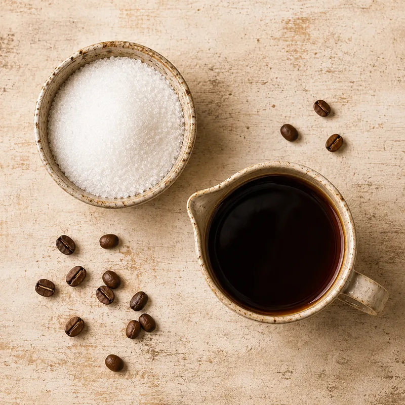 Ingrédients pour Sirop de café