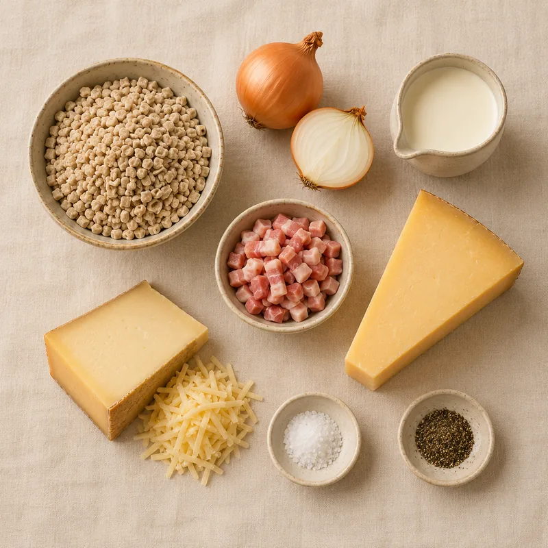 Ingrédients pour Crozets au beaufort
