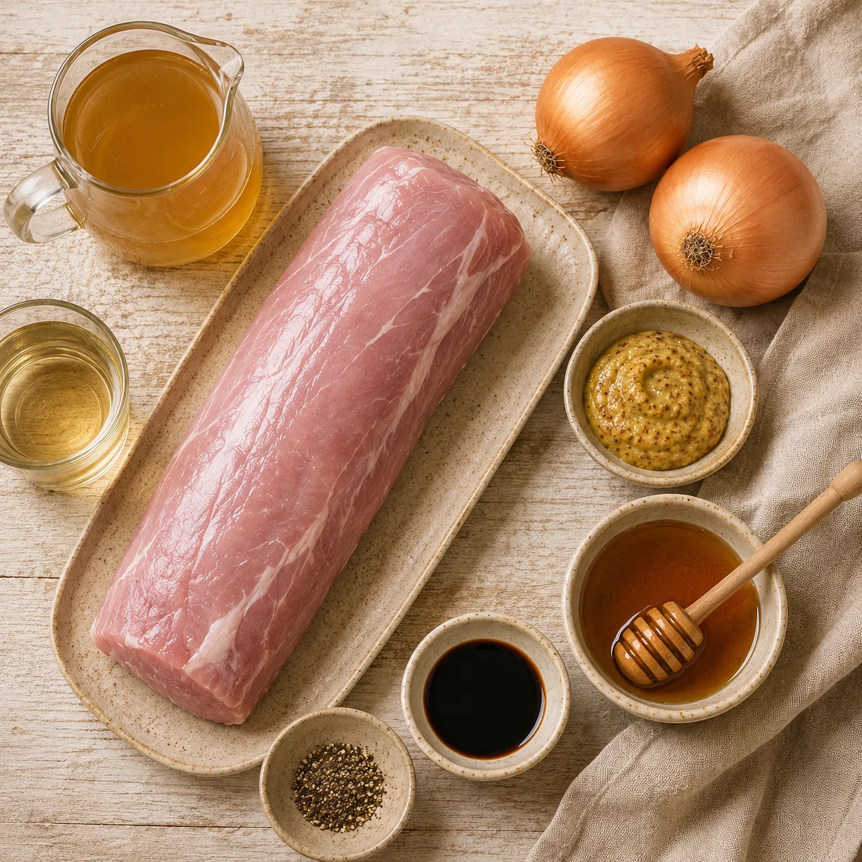 Ingrédients pour Filet mignon sauce miel-moutarde