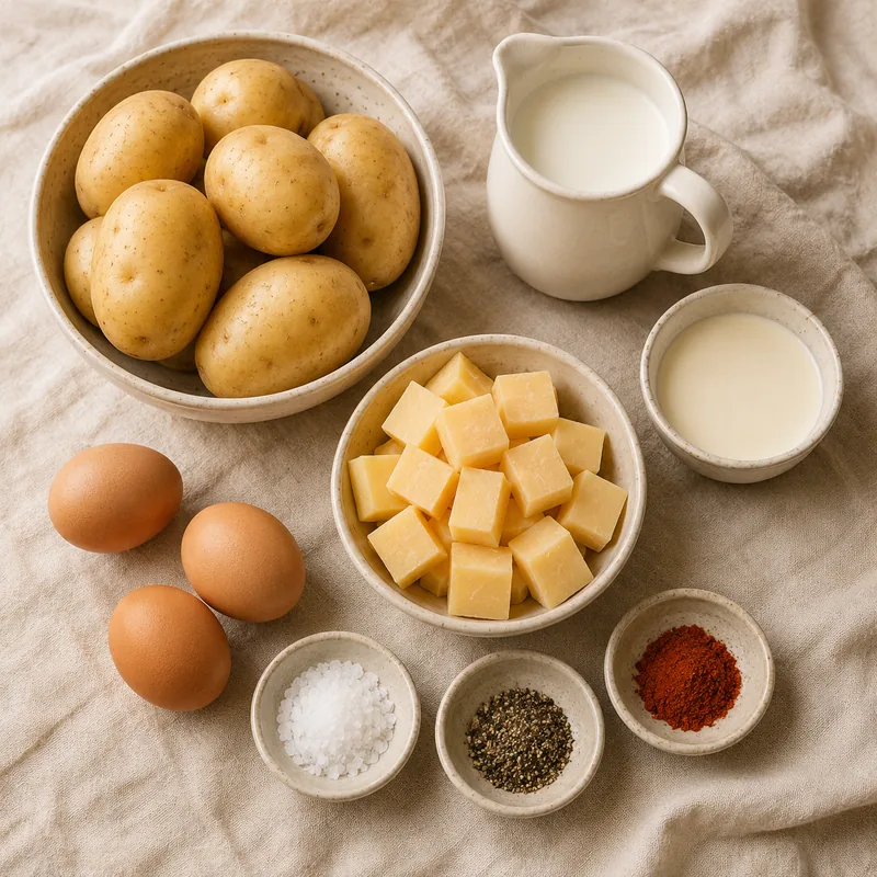 Ingrédients pour Gratin dauphinois au comté