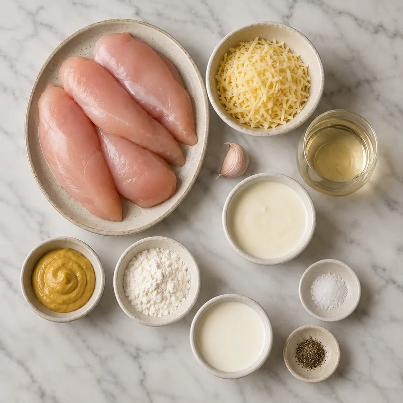 Ingrédients pour Poulet au comté