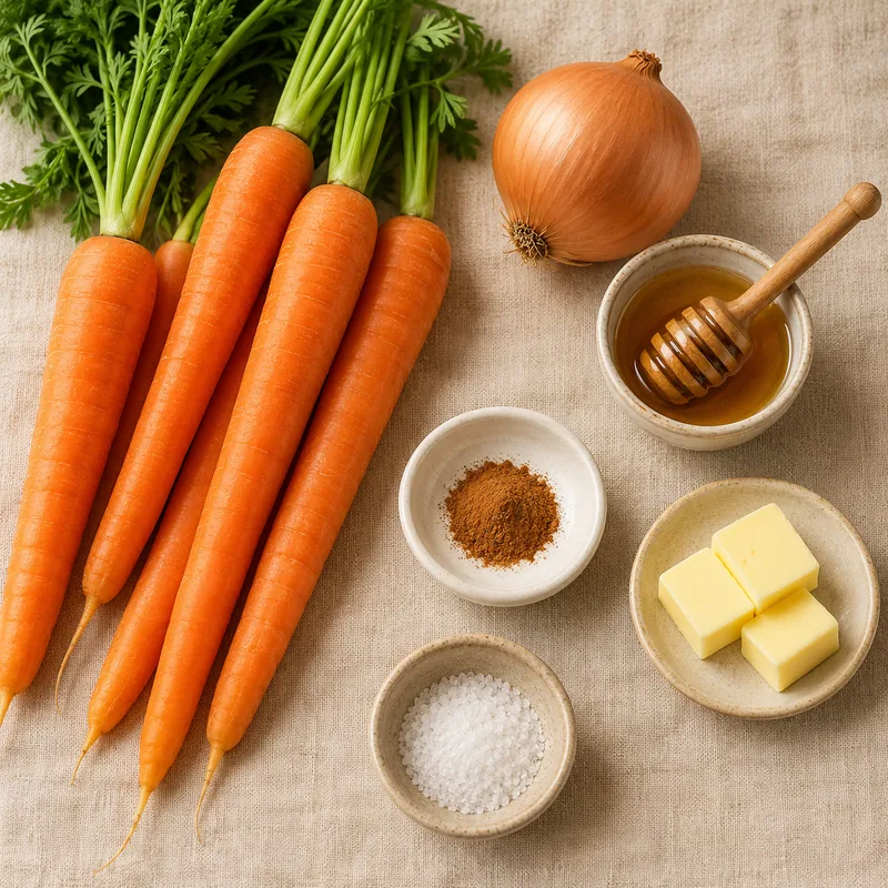 Ingrédients pour Purée de carottes au miel