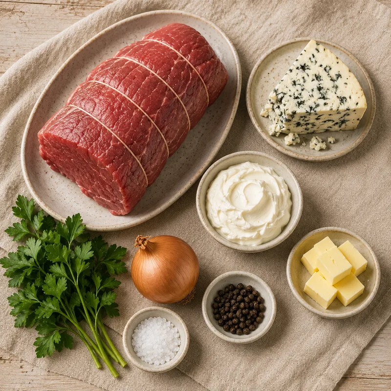 Ingrédients pour Rosbif au roquefort
