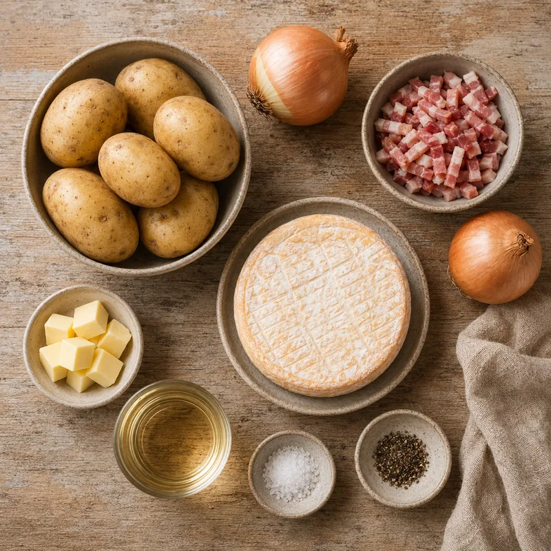 Ingrédients pour Tartiflette