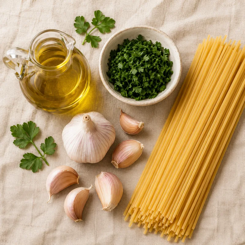 Ingrédients pour Sauce à l'ail