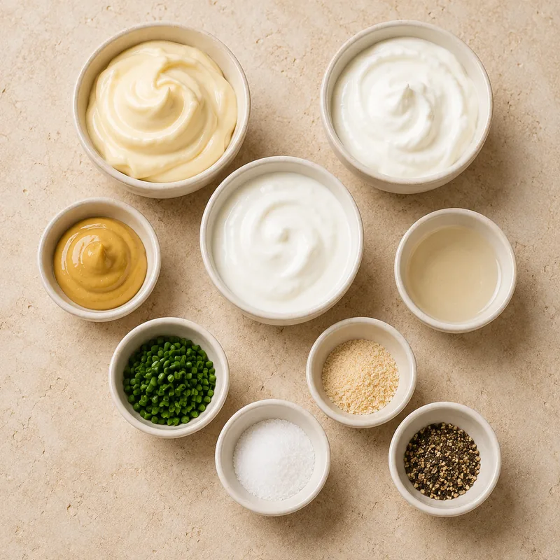 Ingrédients pour Sauce Creamy Deluxe maison