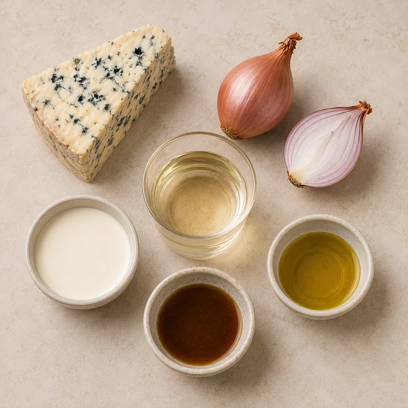 Ingrédients pour Sauce fourme & échalotes