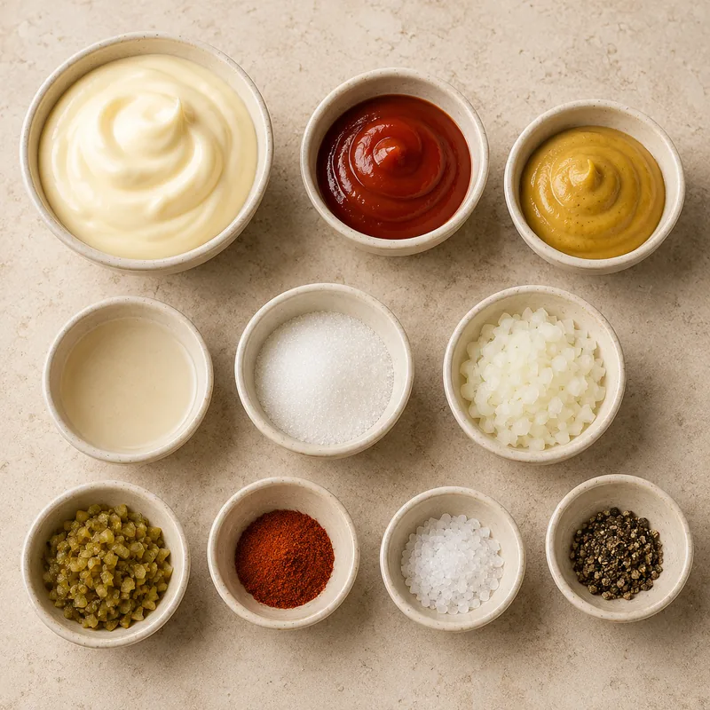Ingrédients pour Sauce Giant façon Quick