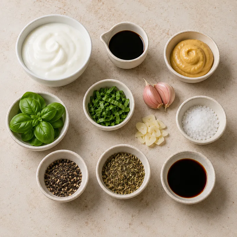 Ingrédients pour Vinaigrette au yaourt